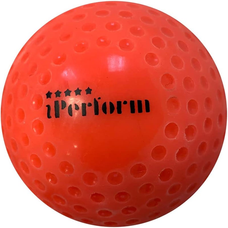 IPERFORM كرات هوكي الحقل ديمبل ناعمة لامعة متلألئة متاحة بالألوان الأبيض والفضي والأصفر والبرتقالي والأسود والذهبي - اشترِ كرة واحدة أو عبوة من ست كرات - Image 1